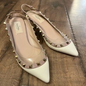 Valentino Garavani Rockstud Studded Metal Heel Slingback